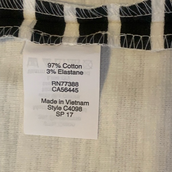 J. Crew Ponte Dress Medium Black and White Striped Fit & Flare Daybreak Mini zip - Picture 5 of 11